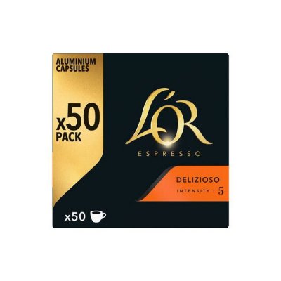L OR Caf&eacute; Capsule Espresso Delizioso Intensit&eacute; 5 L'or - La Boite De 50