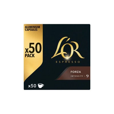 L OR Caf&eacute; Capsule Espresso Forza Intensit&eacute; 9 L'or - La Boite De 50