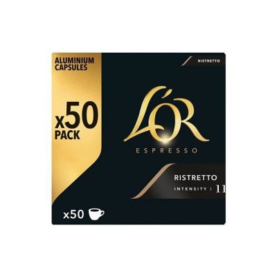 L OR Caf&eacute; Capsule Espresso Ristretto Intensit&eacute; 11 L'or - La Boite De 50