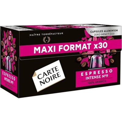 CARTE NOIRE Caf&eacute; capsules Compatibles Nespresso Espresso intense 9