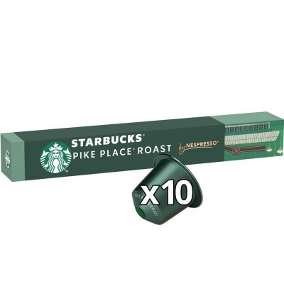 STARBUCKS Caf&eacute; Capsules compatibles NESPRESSO Pike Place Roast Intensit&eacute; 7