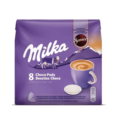 SENSEO Caf&eacute; Dosettes Chocolat Milka  - Le Paquet De 8 Dosettes