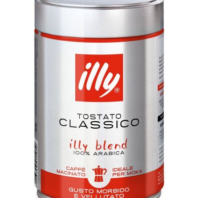 ILLY Caf&eacute; moulu  espresso Moka pour cafeti&egrave;re italienne - 6x250g - Caf&eacute; de Grandes Marques