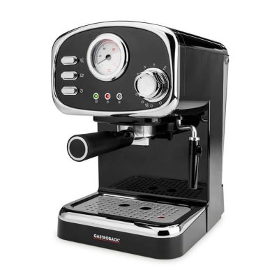 GASTROBACK Cafeti&egrave;re 42615 1.25L 1100W 240V Mousse &agrave; Lait Pivotante Noir