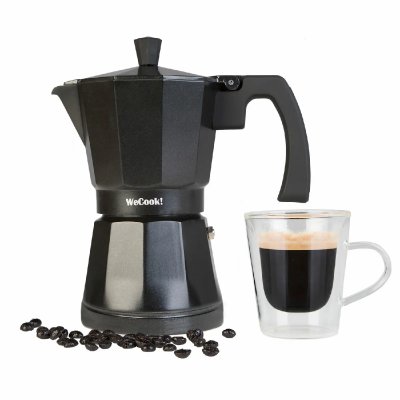 WECOOK! Cafeti&egrave;re Expresso - Wecook - Luccia - Aluminium - 12 Tasses - Compatible Induction