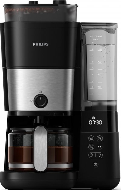 PHILIPS Cafeti&egrave;re filtre avec broyeur int&eacute;gr&eacute;  All-in-1 Brew HD7888/01