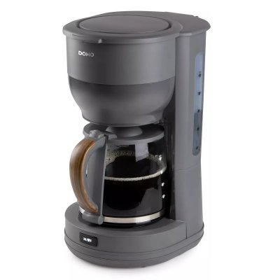 DOMO Cafeti&egrave;re filtre -  - DO754K - 125 L - 10 tasses - Gris / Bois