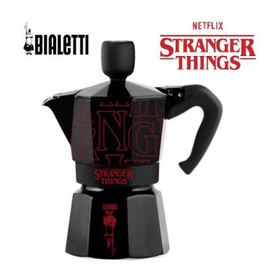 BIALETTI Cafeti&egrave;re italienne 3 tasses  Moka Express Stranger Things