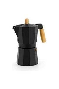  Cafeti&egrave;re italienne 6 tasses bois aluminium