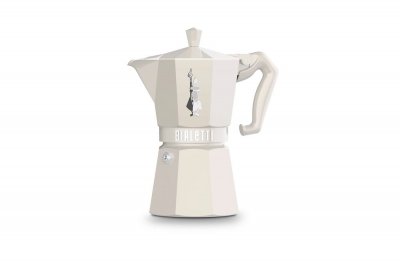 BIALETTI Cafeti&egrave;re italienne ou &agrave; piston  MOKA EXCLUSIVE 6 TASSES BEIGE