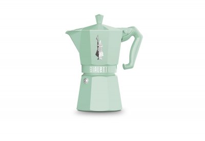 BIALETTI Cafeti&egrave;re italienne ou &agrave; piston  MOKA EXCLUSIVE 6 TASSES VERTE