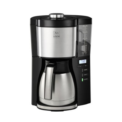 MELITTA Cafeti&egrave;re  look v therm timer noir acier bross&eacute; 