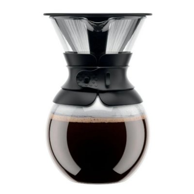 BODUM Cafeti&egrave;re POUR OVER &reg; filtre en titanium dor&eacute; 1 l noir