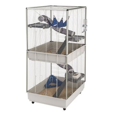 FERPLAST Cage Furet Tower  pour rat et furet L 80 x l 75 x H 161 cm