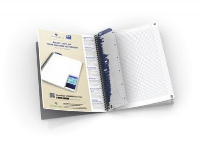 OXFORD Cahier &agrave; spirale de 100 pages A4  Urban Mod&egrave;le al&eacute;atoire