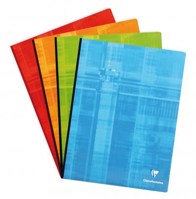CLAIREFONTAINE Cahier brochures  grand carreaux 24x32 192p 90g
