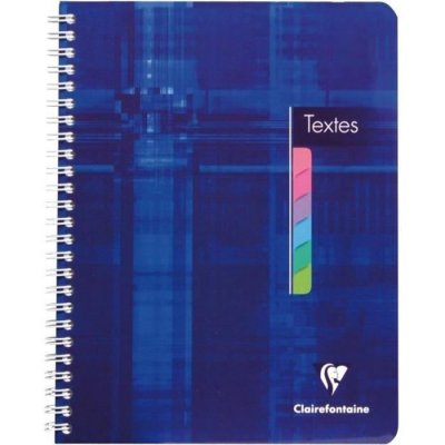 CLAIREFONTAINE Cahier de texte s&eacute;y&egrave;s - 144 pages -  - 17 x 22 cm