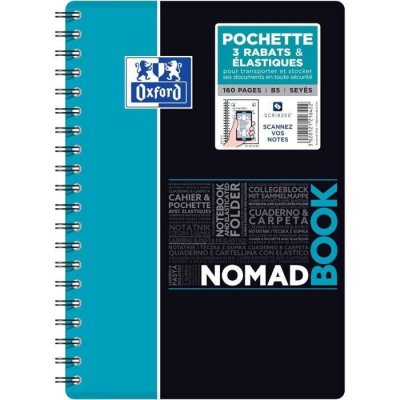 OXFORD OFFICE Cahier Oxford Nomadbook - B5 - 160 pages - sey&egrave;s - couverture polypropyl&egrave;ne