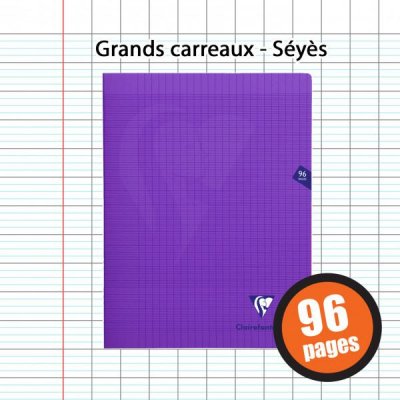 CLAIREFONTAINE Cahier petit format  Mimesys 17 x 22 cm 96 pages Violet