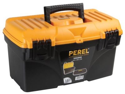 PEREL Caisse plastique  tools 43,2 x 25 x 23,8 cm