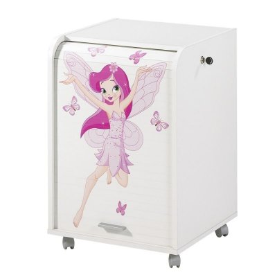 SIMMOB Caisson de Bureau Blanc 2 Tiroirs - Coloris: F&eacute;e 217