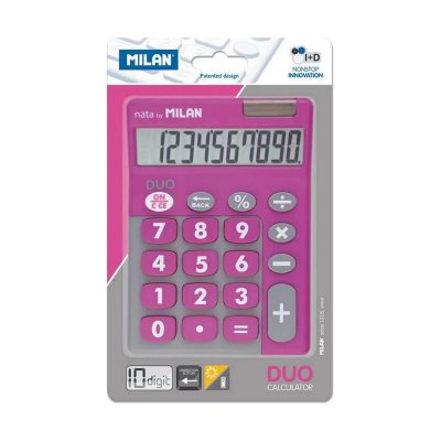 MILAN Calculadora Touch Duo Rosa 10 Digitos  - [Livre en VO]