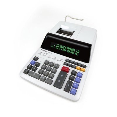 SHARP Calculatrice de bureau avec imprimante - - Ecran Digitron 12 chiffres - Impression bicolore