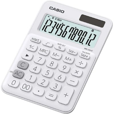 CASIO Calculatrice de bureau  MS-20 UC Blanc 