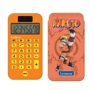 LEXIBOOK Calculatrice De Poche Naruto Orange