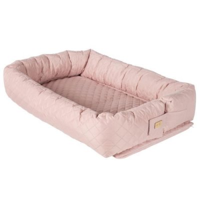 ROBA Cale b&eacute;b&eacute; et r&eacute;ducteur de lit 3en1 en polyester rose