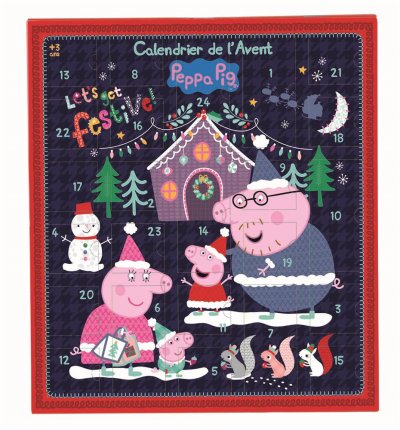 JEMINI Calendrier de l'avant 36 pi&egrave;ces - Peppa Pig -  - 36 x 39,5 cm