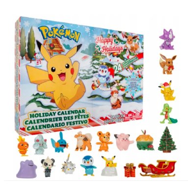  Calendrier de l'Avent Pokemon, PKW2689, 43 x 31 x 7cm, multicolore