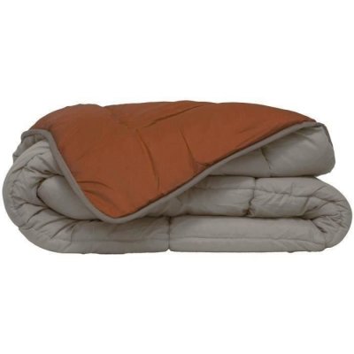 TOISON D OR CALGARY Couette chaude Microfibre 400g/m&sup2; Galet & Gingembre 240x260cm