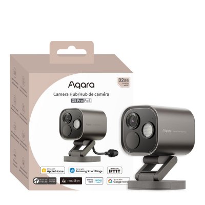AQARA Cam&eacute;ra de surveillance connect&eacute;e  Hub G5 Pro (PoE) int&eacute;rieure - ext&eacute;rieure Gris