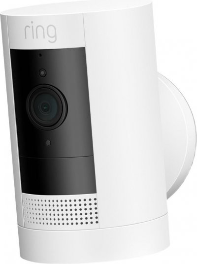 RING Cam&eacute;ra de Surveillance -  - Stick Up Batterie - Blanc - 2023 - UE