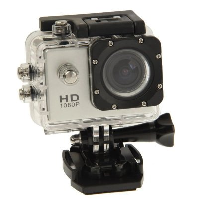 Cam&eacute;ra Sport Etanche 30M Cam&eacute;ra Action Grand Angle Photos Vid&eacute;os HD 1080P Argent