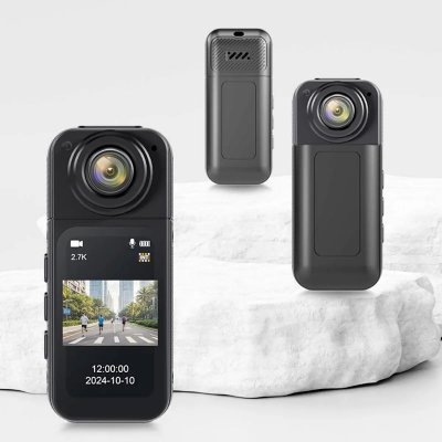 YONIS Camera Sport Hd Portable 2.7k Avec Affichage Ips Et Connexion Wifi Noir 