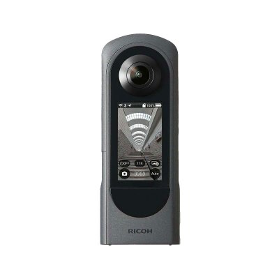 RICOH Cam&eacute;ra sport  Le 1er modele  THETA 360 equipe d''un ecran.