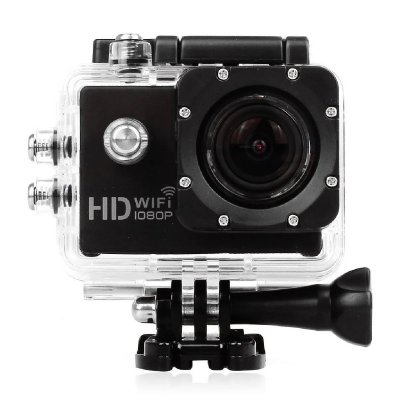 YONIS Cam&eacute;ra Wifi Sport Embarqu&eacute;e Plong&eacute;e Caisson Cam&eacute;scope 12Mp Full HD 1080P Noir + SD 16Go