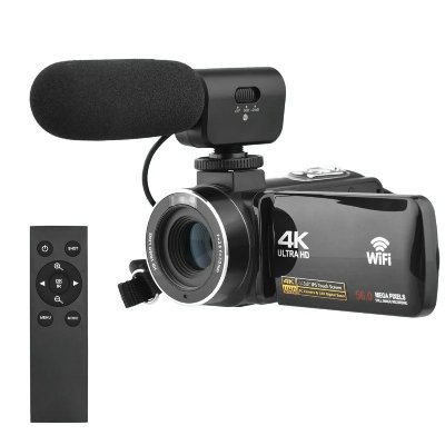 YONIS Cam&eacute;scope Num&eacute;rique 4k &Eacute;cran Tactile Zoom 18x Vision Nocturne Wifi 