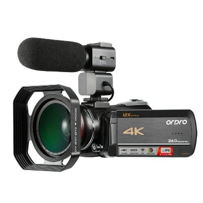 YONIS Cam&eacute;scope Num&eacute;rique 4k Vision Nocturne Zoom Optique 12x Wifi Avec Microphone 