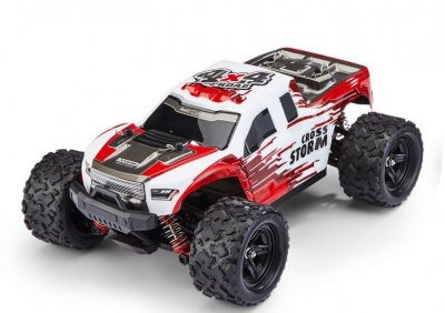 REVELL CONTROL Camion d'&eacute;chantillonnage RC Cross Storm blanc/rouge 2,4 GHz 1:18
