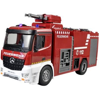 AMEWI Camion de Pompier T&eacute;l&eacute;command&eacute; Fourgon Pompe-Tonne FPT 1/18 &egrave;me RTR 2.4 Ghz
