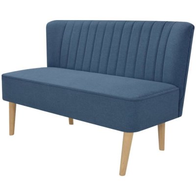 VIDAXL Canap&eacute; 117x55,5x77 cm Tissu Bleu  - Blue