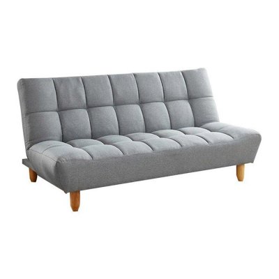 VENTE UNIQUE Canap&eacute; 3 places convertible clic clac en tissu ESTEBAN - Gris