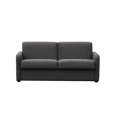 Canap&eacute; Convertible Express 3 places en Tissu - Gris fonc&eacute;