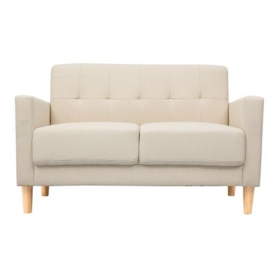 MILIBOO Canap&eacute; design 2 places beige MOON - Beige