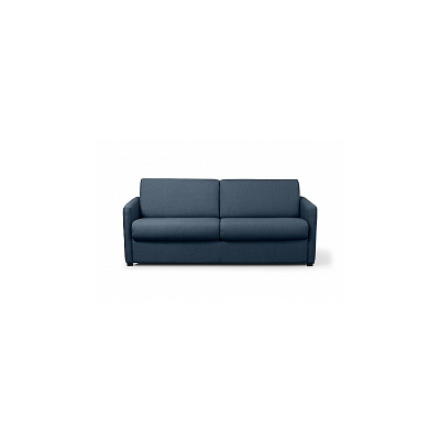 Canap&eacute; droit convertible syst&egrave;me couchage express 3 places en tissu Gris clair ALICE