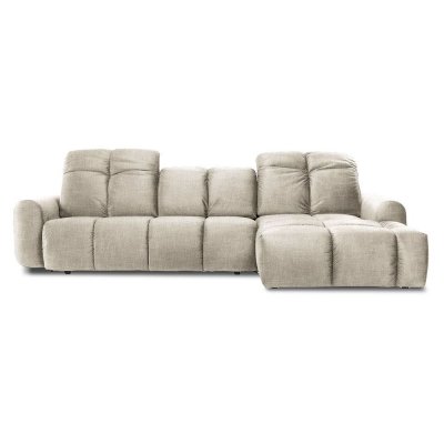  Canap&eacute; Tissu Angle droit Beige Anacapri - 3 Places - Beige