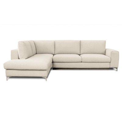  Canap&eacute; Tissu Angle Gauche Beige Fiesole 3 Places - Beige